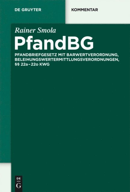 Rainer Smola - PfandBG, E-bok