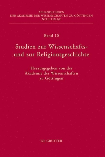 Akademie der Wissenschaften - Studien zur Wissenschafts- und zur Religionsgeschichte, E-bok