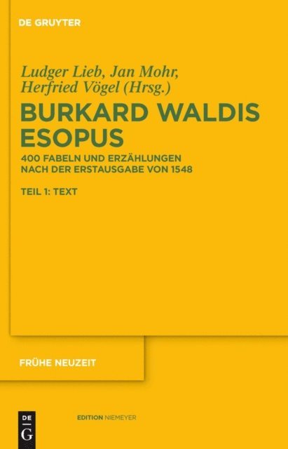 Herfried Vogel, Jan Mohr, Ludger Lieb - Burkard Waldis: Esopus, E-bok