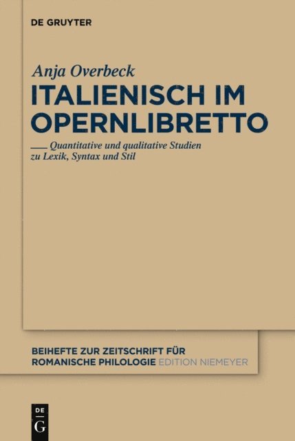 Anja Overbeck - Italienisch im Opernlibretto, E-bok