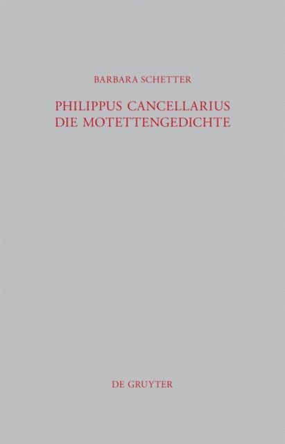 Barbara Schetter - Philippus Cancellarius, E-bok
