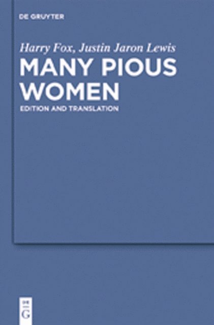Justin Jaron Lewis, Harry Fox - Many Pious Women, E-bok