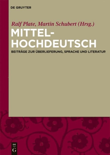 Martin Schubert, Ralf Plate - Mittelhochdeutsch, E-bok