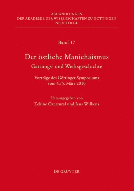 Jens Wilkens, Zekine Ozertural - Der östliche Manichäismus – Gattungs- und Werksgeschichte, E-bok