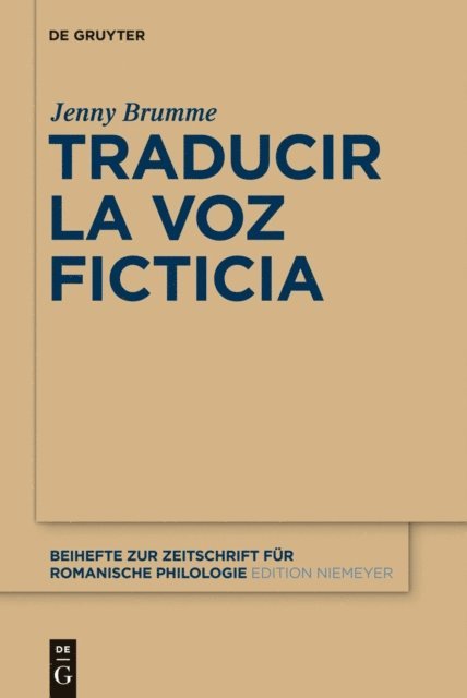 Jenny Brumme - Traducir la voz ficticia, E-bok