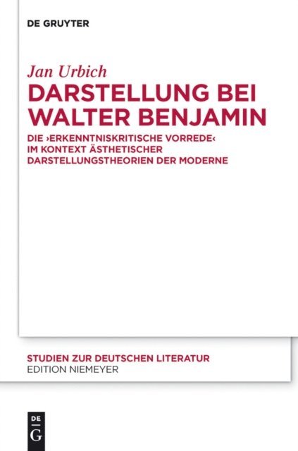 Jan Urbich - Darstellung bei Walter Benjamin, E-bok