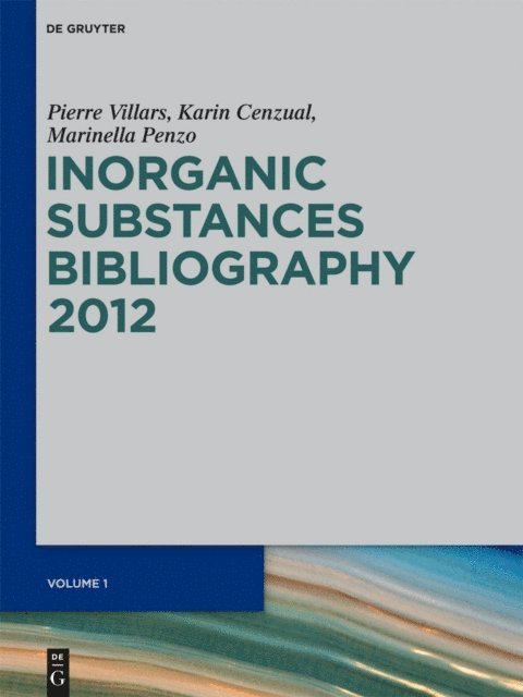 Marinella Penzo, Karin Cenzual, Pierre Villars - Bibliography, E-bok