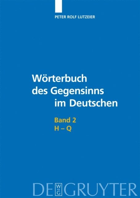 Peter Rolf Lutzeier - H-Q, E-bok