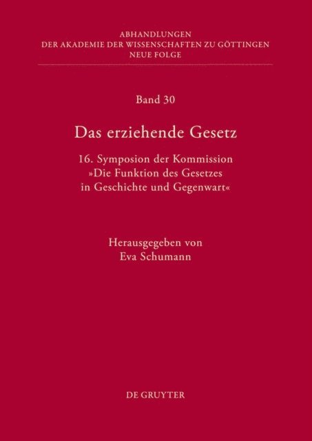 Eva Schumann - Das erziehende Gesetz, E-bok