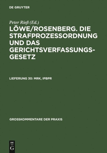 Walter Gollwitzer - MRK, IPBPR, E-bok