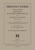 Werke, Band 12/1, Origenes Matth�userkl�rung III