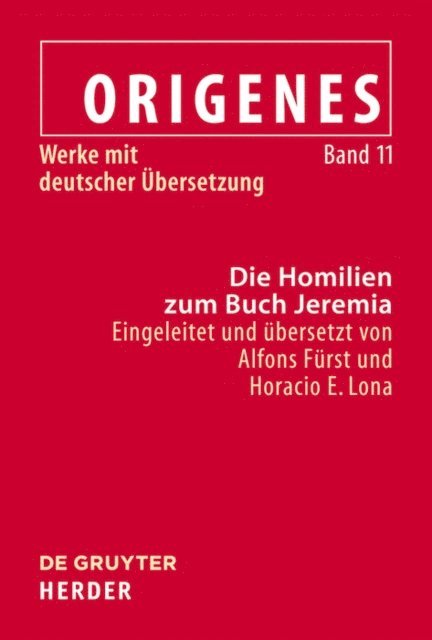 Alfons Furst - Die Homilien zum Buch Jeremia, E-bok