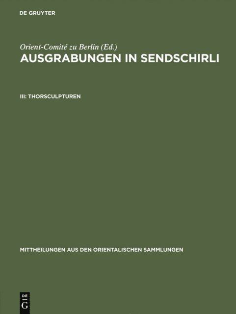 Orient-Comite zu Berlin - Thorsculpturen, E-bok