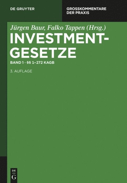 Falko Tappen, Jurgen Baur - §§ 1 - 272 KAGB, E-bok