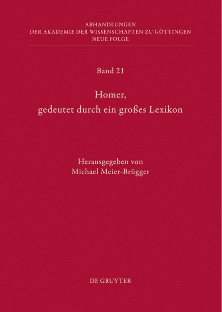 Michael Meier-Brugger - Homer, gedeutet durch ein großes Lexikon, E-bok
