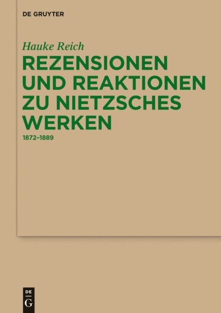 Hauke Reich - Rezensionen und Reaktionen zu Nietzsches Werken, E-bok