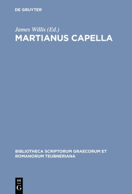 James Willis - Martianus Capella, E-bok
