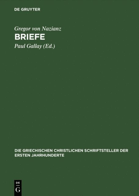 Gregor von Nazianz, Paul Gallay - Briefe, E-bok