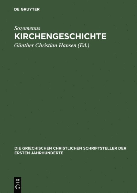Sozomenus, Gunther Christian Hansen - Kirchengeschichte, E-bok