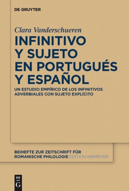 Clara Vanderschueren - Infinitivo y sujeto en portugués y español, E-bok