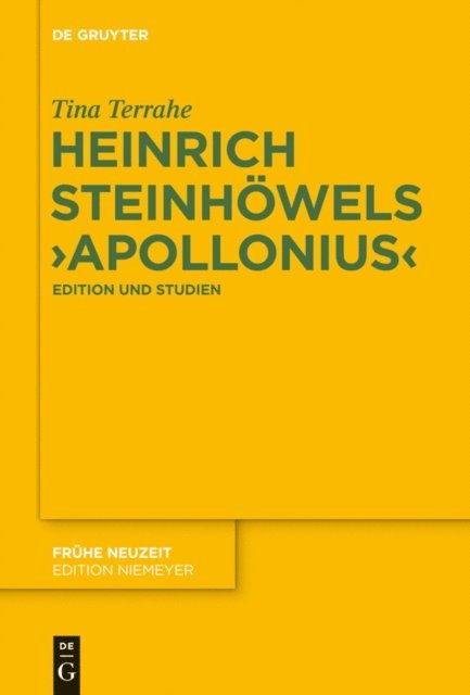 Tina Terrahe - Heinrich Steinhöwels ‚Apollonius‘, E-bok