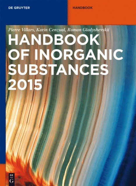 Roman Gladyshevskii, Karin Cenzual, Pierre Villars - Inorganic Substances. 2015, E-bok