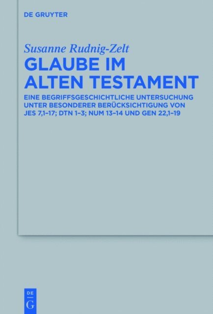 Susanne Rudnig-Zelt - Glaube im Alten Testament, E-bok