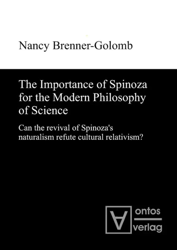 Nancy Brenner-Golomb - Importance of Spinoza for the Modern Philosophy of Science, Inbunden. Tillgänglighet: Lägg i varukorg