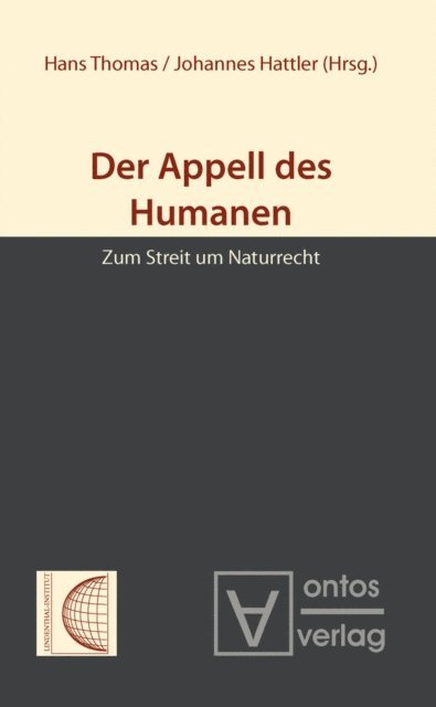 Johannes Hattler, Hans Thomas - Der Appell des Humanen, E-bok
