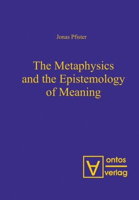 Jonas Pfister - Metaphysics and the Epistemology of Meaning, E-bok