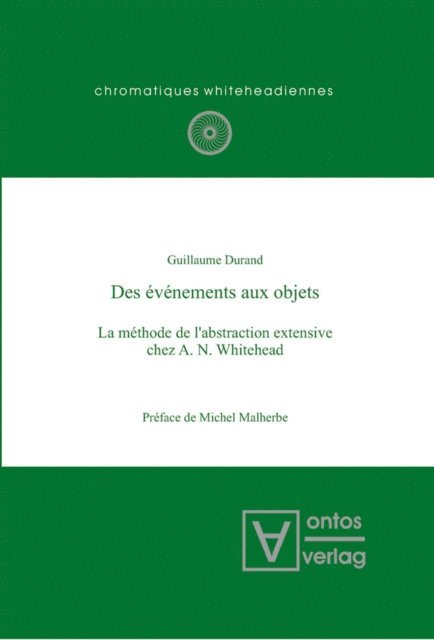 Guillaume Durand - Des événements aux objets, E-bok