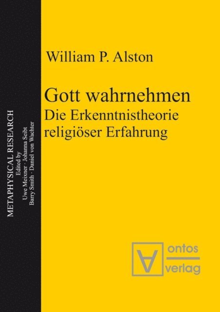 William P. Alston - Gott wahrnehmen, E-bok