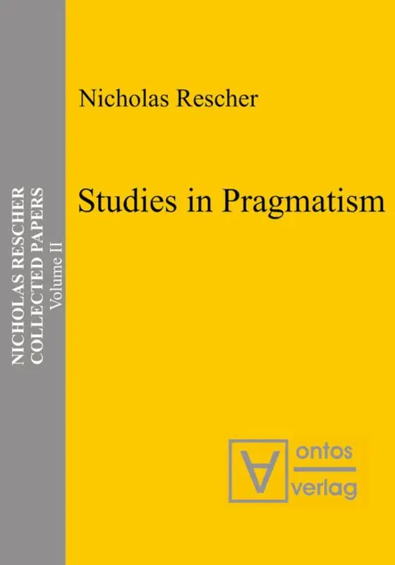 Nicholas Rescher - Studies in Pragmatism, Inbunden. Tillgänglighet: Lägg i varukorg