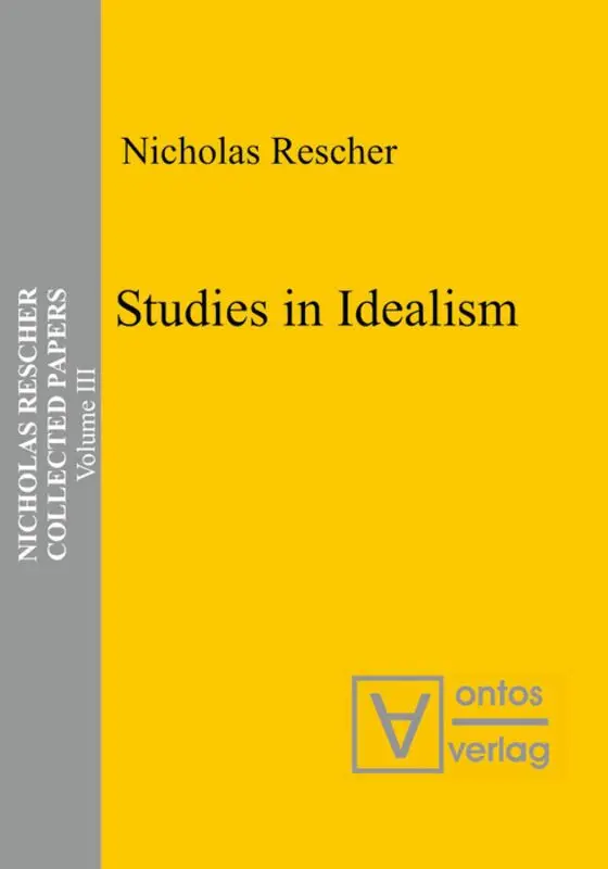 Nicholas Rescher - Studies in Idealism, Inbunden. Tillgänglighet: Lägg i varukorg