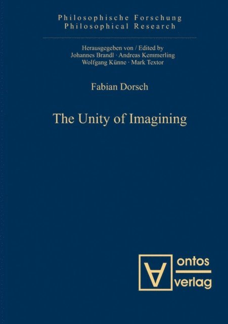 Fabian Dorsch - Unity of Imagining, E-bok