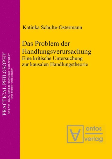 Katinka Schulte-Ostermann - Das Problem der Handlungsverursachung, E-bok