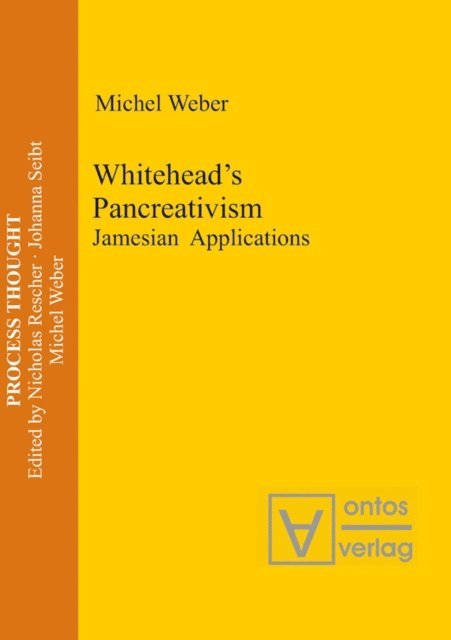 Michel Weber - Whitehead's Pancreativism, E-bok