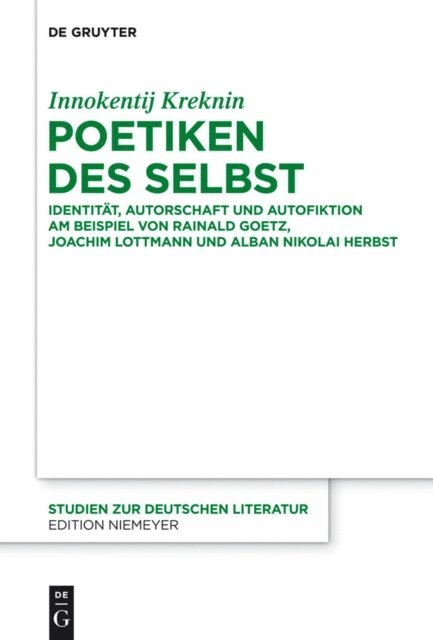 Innokentij Kreknin - Poetiken des Selbst, E-bok