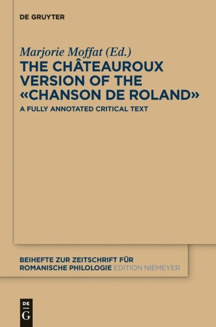 Marjorie Moffat - Chateauroux Version of the  Chanson de Roland, E-bok