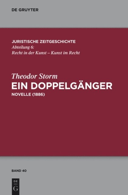 Theodor Storm - Ein Doppelgänger, E-bok