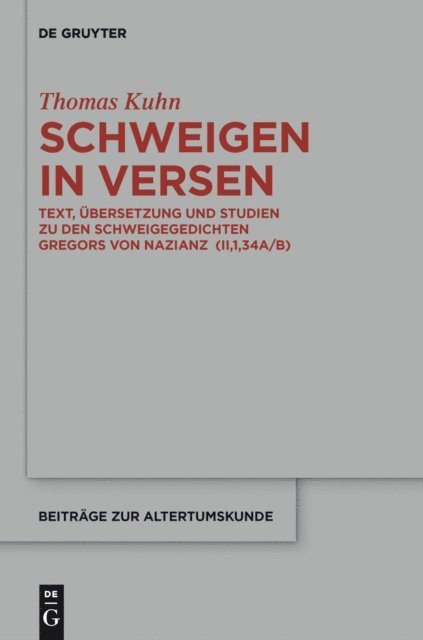 Thomas Kuhn - Schweigen in Versen, E-bok