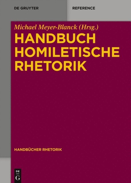Michael Meyer-Blanck - Handbuch Homiletische Rhetorik, E-bok
