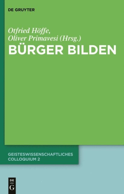 Oliver Primavesi, Otfried Hoffe - Bürger bilden, E-bok