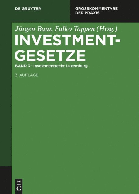 Falko Tappen, Jurgen Baur - Investmentrecht Luxemburg, E-bok