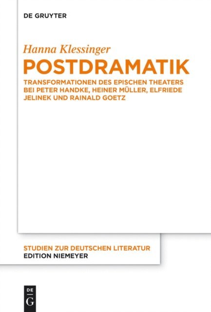Hanna Klessinger - Postdramatik, E-bok