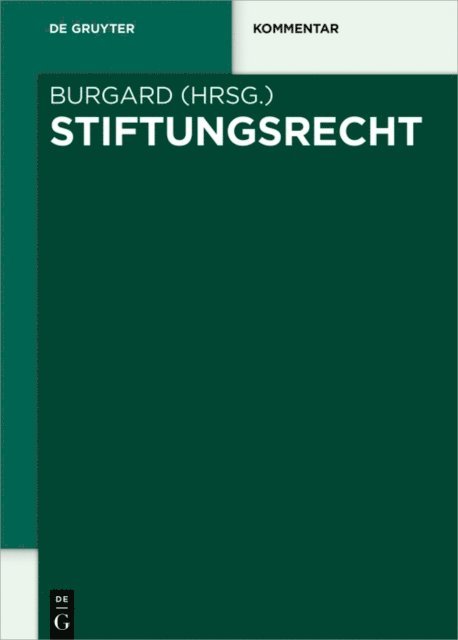 Ulrich Burgard - Stiftungsrecht, E-bok