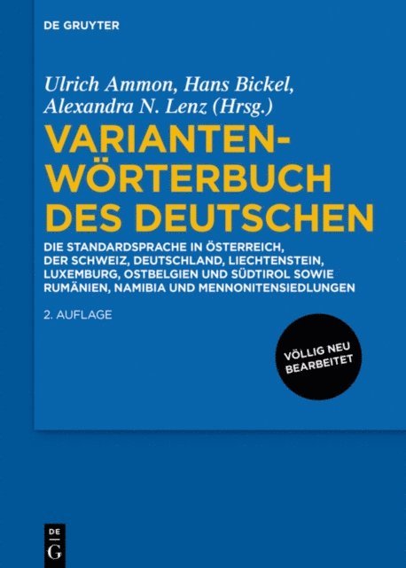 Alexandra Nicole Lenz, Hans Bickel, Ulrich Ammon - Variantenwörterbuch des Deutschen, E-bok