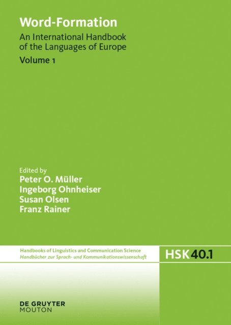 Franz Rainer, Susan Olsen, Ingeborg Ohnheiser, Peter O. Muller - Word-Formation, E-bok