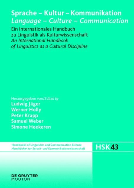 Simone Heekeren, Samuel Weber, Peter Krapp, Werner Holly, Ludwig Jager - Sprache - Kultur - Kommunikation / Language - Culture - Communication, E-bok