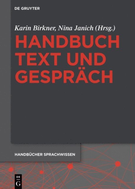 Nina Janich, Karin Birkner - Handbuch Text und Gespräch, E-bok